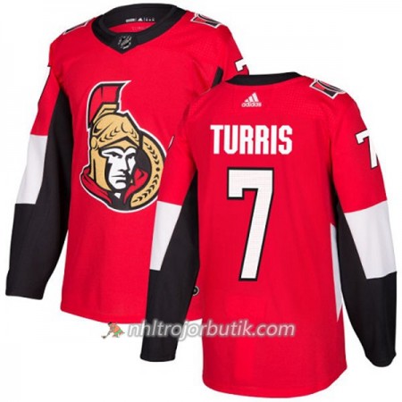 Män Ishockey Ottawa Senators Tröja Kyle Turris 7 Adidas 2017-2018 Röd Authentic